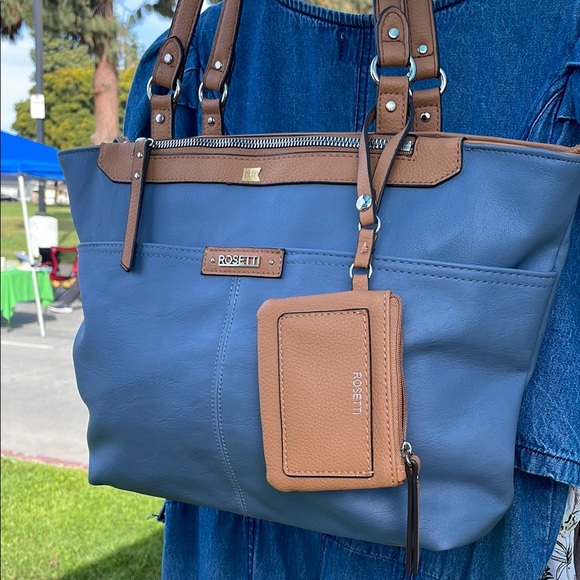 Rosetti Blue and Tan Women's Bag - Picture 1 of 2